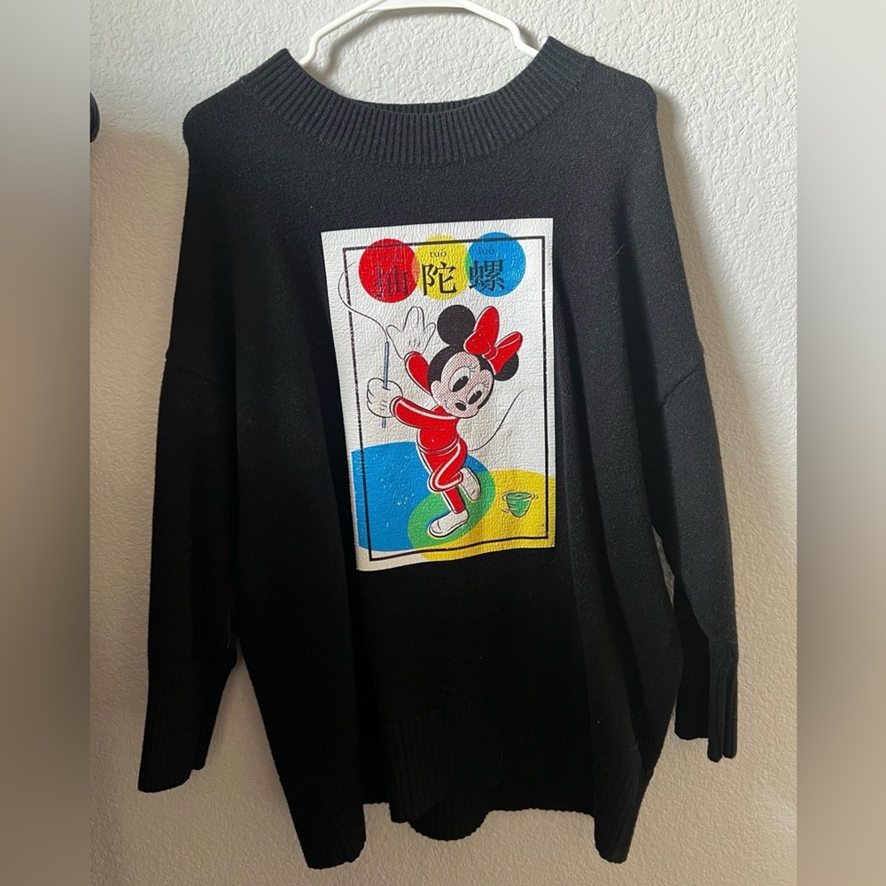 Zara oversized Disney sweater size small